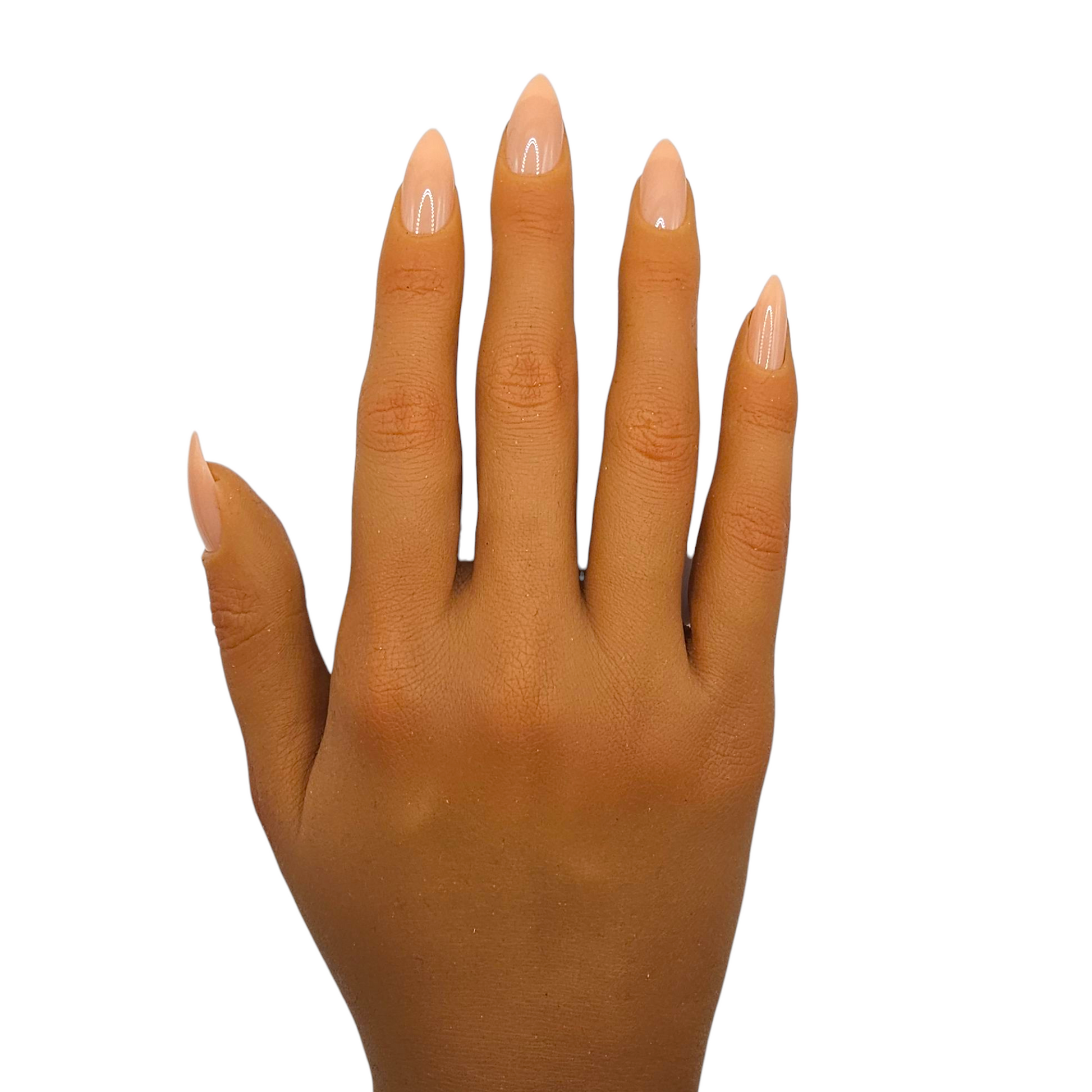Corporate Girlies nude almond press-on nails – Everyday Elegance – Rodeo & Wilshire Beauty