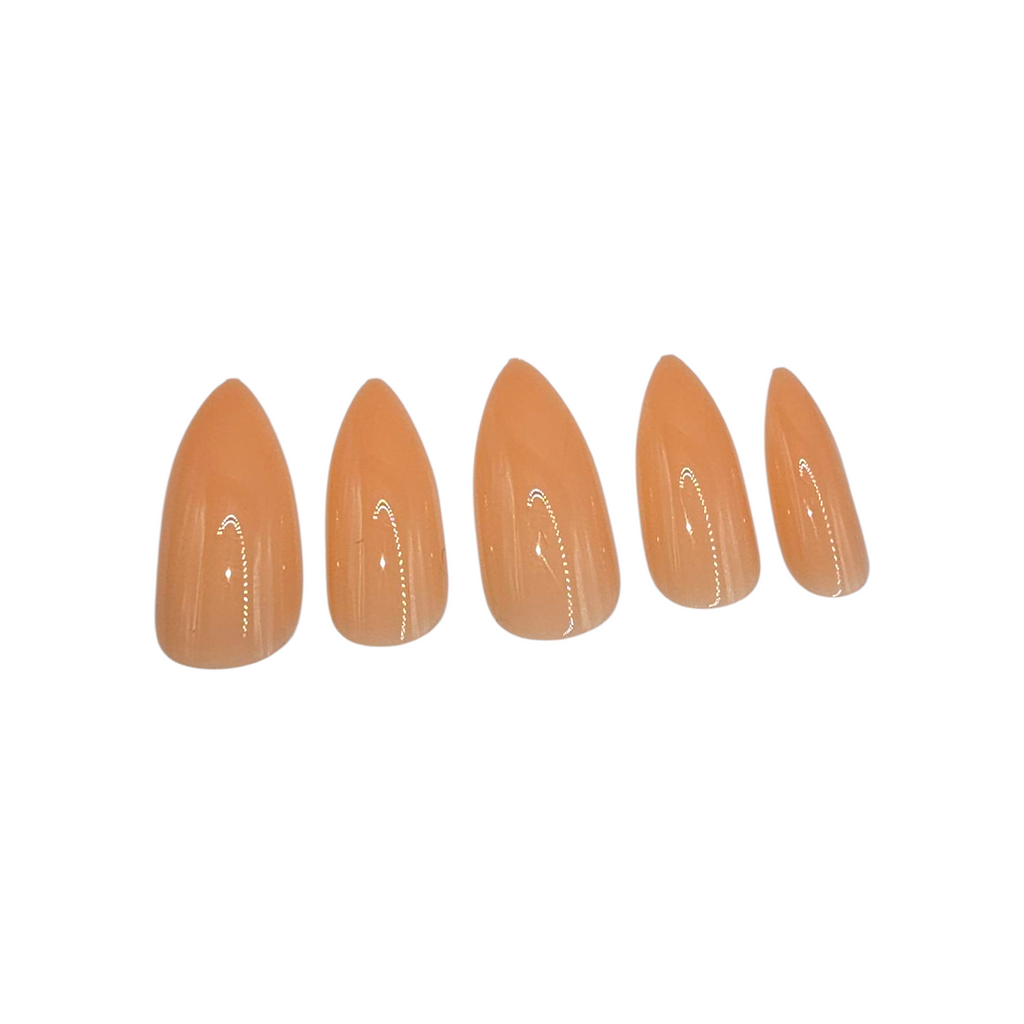 Corporate Girlies nude almond press-on nails – Everyday Elegance – Rodeo & Wilshire Beauty